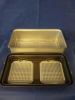 V MUELLER CD3-9CDL GENESIS STERILIZATION CONTAINER W/ LID 9" DEEP