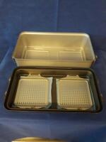 V MUELLER CD3-9CDL GENESIS STERILIZATION CONTAINER W/ LID 9" DEEP