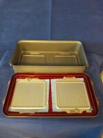 V MUELLER CD3-6C GENESIS FULL LENGTH STERILIZATION CASE 6" DEEP (RED)