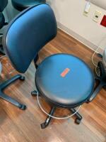 BLICKMAN EXAM STOOL W/ BACK SUPPORT