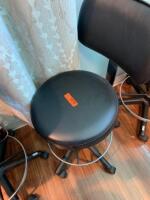 BLICKMAN EXAM STOOL W/ BACK SUPPORT