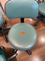 WINCO EXAM STOOL W/ BACK SUPPORT