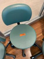 OAKWORKS EXAM STOOL W/ BACK SUPPORT