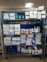 CONTENTS OF CART (NO CART): SURGICAL MASKS, GLOVES AND SOAPS