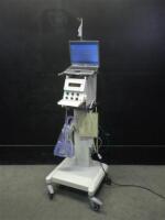 DRAGER BABYLOG 8000 PLUS VENTILATOR ON ROLLING STAND