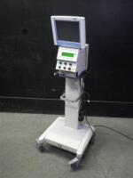 DRAGER BABYLOG 8000 PLUS VENTILATOR ON ROLLING STAND