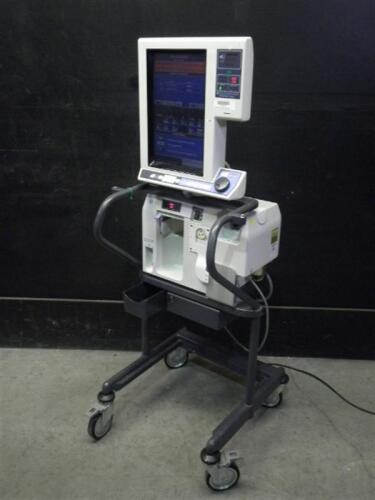 NELLCOR PURITAN BENNETT 840 VENTILATOR SYSTEM ON ROLLING STAND