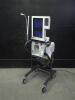 NELLCOR PURITAN BENNETT 840 VENTILATOR SYSTEM ON ROLLING STAND