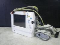 DATEX-OHMEDA F-LBAT-01 PATIENT MONITOR WITH CABLES (ECG, SPO2, BP)