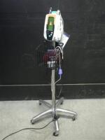 WELCH ALLYN 420 SERIES VITAL SIGNS MONITOR WITH CABLES (SPO2, BP) ON ROLLING STAND