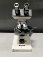SEILER MICROLUX II LAB MICROSCOPE WITH 4 OBJECTIVES