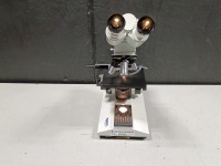 AUS JENA LAB MICROSCOPE WITH 4 OBJECTIVES
