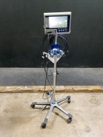GLIDESCOPE PORTABLE GVL VIDEO LARYNGOSCOPE WITH 2 REUSABLE 60 DEGREE C HANDPIECE (REF# 0570-210, 0570-0185)