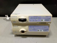 OLYMPUS ENDOSCOPY SYSTEM TO INCLUDE EVIS EXERA II CV-180 CAMERA CONTROL UNIT, CLV-180 LIGHT SOURCE