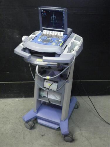 SONOSITE MICROMAXX PORTABLE ULTRASOUND SYSTEM WITH 1 PROBE ON ROLLING STAND