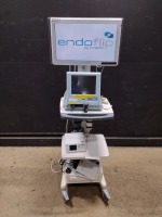 CROSPON ENDOFLIP MONITOR WITH TEAC UR-4MD RECORDER ON CART