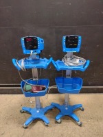 LOT OF (2) GE DINAMAP CARESCAPE V100 PATIENT MONITORS