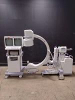 GE OEC 9800 SERIES C-ARM SYSTEM WITH 12 INCH II TO INCLUDE DUAL MONITOR WORKSTATION WITH HAND CONTROL (SERIAL# 82-0471) (DOM: 5/2000)