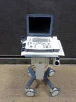 GE LOGIQ V2 PORTABLE ULTRASOUND MACHINE (SERIAL# 604241WX0) (DOM: 11/2016)