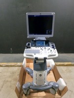 GE LOGIQ S7 EXPERT ULTRASOUND MACHINE (SERIAL # 500954SU1) (DOM: 4/2017) (OPTIONS: DICOM, SCAN ASSISTANT, LOGIQVIEW, ONBOARD REPORTING, 4D, ELASTOGRAPHY, AUTOIMT, ELASTOQA, BFLOW) (R2.0.4 SOFTWARE VERSION) (ID# 59)