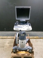 GE LOGIQ S7 EXPERT ULTRASOUND MACHINE (SERIAL# 500792SU1) (DOM: 9/2016) (OPTIONS: DICOM, SCAN ASSISTANT, LOGIQVIEW, ONBOARD REPORTING, 4D, BFLOW) (R2.0.4 SOFTWARE VERSION) (ID# 55)