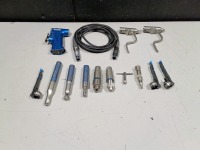 STRYKER REMB ELECTRIC POWER INSTRUMENT SET TO INCLUDE: 6400-15 MICRO DRILL, 6400-34 SAGITTAL SAW, 6400-37 RECIPROCATING SAW, 6400-099 UNIVERSAL DRIVER HANDPIECES & ATTACHMENTS