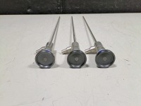 LOT OF (3) OLYMPUS (REF# A22003A) 70 DEGREE RIGID SCOPES (AUTOCLAVABLE)