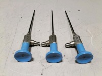 LOT OF (3) STRYKER (REF# 502-104-030) 30 DEGREE 4MM RIGID SCOPES (AUTOCLAVABLE)