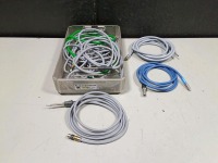 LOT OF FIBER OPTIC LIGHT CABLES