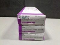 LOT OF (3) COVIDIEN TRIEEAXL25MTORVIL CIRCULAR STAPLER WITH TRI-STAPLE TECHNOLOGY (EXP: 2028-11-30)