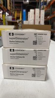 LOT OF 3 COVIDIEN SDMDK1000 SUPERDIMENSION BRONCHOSCOPIC CATHETER MARKER DELIVERY KIT