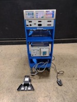 VALLEYLAB FORCE TRIAD ESU SYSTEM WITH FOOTSWITCHES & RAPIDVAC SMOKE EVACUATOR