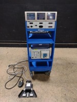 VALLEYLAB FORCE TRIAD ESU SYSTEM WITH FOOTSWITCHES & RAPIDVAC SMOKE EVACUATOR