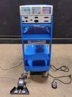 VALLEYLAB FORCE TRIAD ESU SYSTEM WITH FOOTSWITCHES & RAPIDVAC SMOKE EVACUATOR