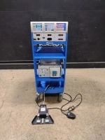 VALLEYLAB FORCE TRIAD ESU SYSTEM WITH FOOTSWITCHES & RAPIDVAC SMOKE EVACUATOR