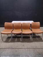 LOT OF (4) CHAIRS & TABLE