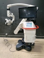 LEICA M525 OH4 NEUROSURGICAL MICROSCOPE TO INCLUDE DUAL MOUNT BINOCULARS WITH EYEPIECES BOTH (10X/21) NO BOTTOM LENSE ON STAND