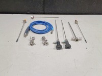 ACMI CYSTOSCOPY INSTRUMENT SET TO INCLUDE: (2) ACMI (REF# M3 30A 30 DEGREE & M3 70A 70 DEGREE) RIGID SCOPES