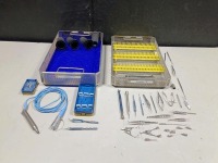 CATARACT EYE INSTRUMENTATION TRAY TO INCLUDE: (1) ALCON INFINITI OZIL PHACO HANDPIECE