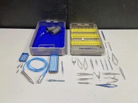 CATARACT EYE INSTRUMENTATION TRAY TO INCLUDE: (1) ALCON INFINITI OZIL PHACO HANDPIECE