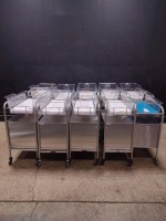 LOT OF (10) SS BASSINETS