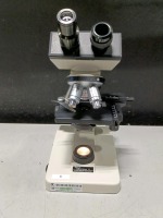 SEILER MICROLUX II LAB MICROSCOPE WITH 4 OBJECTIVES
