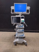 CONMED ENDOSCOPY SYSTEM TO INCLUDE IM4000 CAMERA CONTROL UNIT, LS7500 LIGHT SOURCE, 35L INSUFFLATOR, DRSHD 1080P DIGITAL RECORDING SYSTEM & NDS MONITOR ON CART