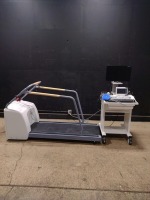 GE CASE STRESS TEST WORKSTATION WITH SUNTECH TANGO M2 PATIENT MONITOR & T2100 TREADMILL