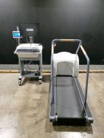 GE CASE STRESS TEST WORKSTATION WITH SUNTECH TANGO M2 PATIENT MONITOR & T2100 TREADMILL