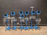 LOT OF (7) GE DINAMAP CARESCAPE V100 PATIENT MONITORS