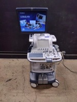 GE LOGIQ E9 ULTRASOUND MACHINE WITH 2 PROBES (C1-6, M5S-D) (SERIAL# 118219US5) (DOM: 6/2013)