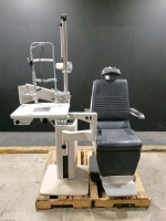MARCO OPHTHALMIC CHAIR WITH N.C. DELUXE 2 OPHTHALMIC STAND