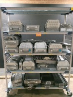 LOT OF EMPTY INSTRUMENT CASES & TRAYS (NO CART)