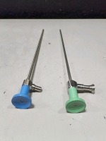 LOT OF (2) STRYKER (REF# 502-537-010 & 502-539-010) 0 DEGREE RIGID SCOPES (AUTOCLAVABLE)